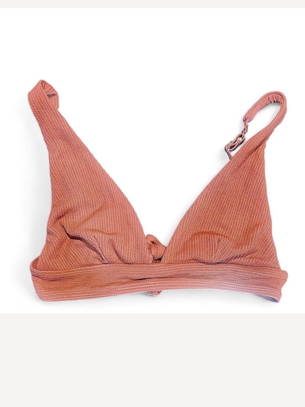 Mauve Knit Triangle Swim Top - Picture 2 of 2